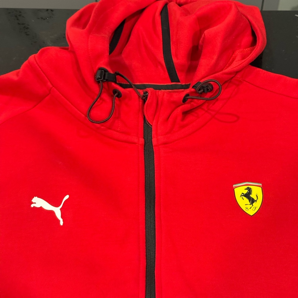 Puma Red Hoodie with Logo